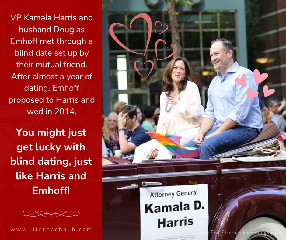 Kamala Harris was set up on a blind date only to meet her husband; maybe you can find love that way too!