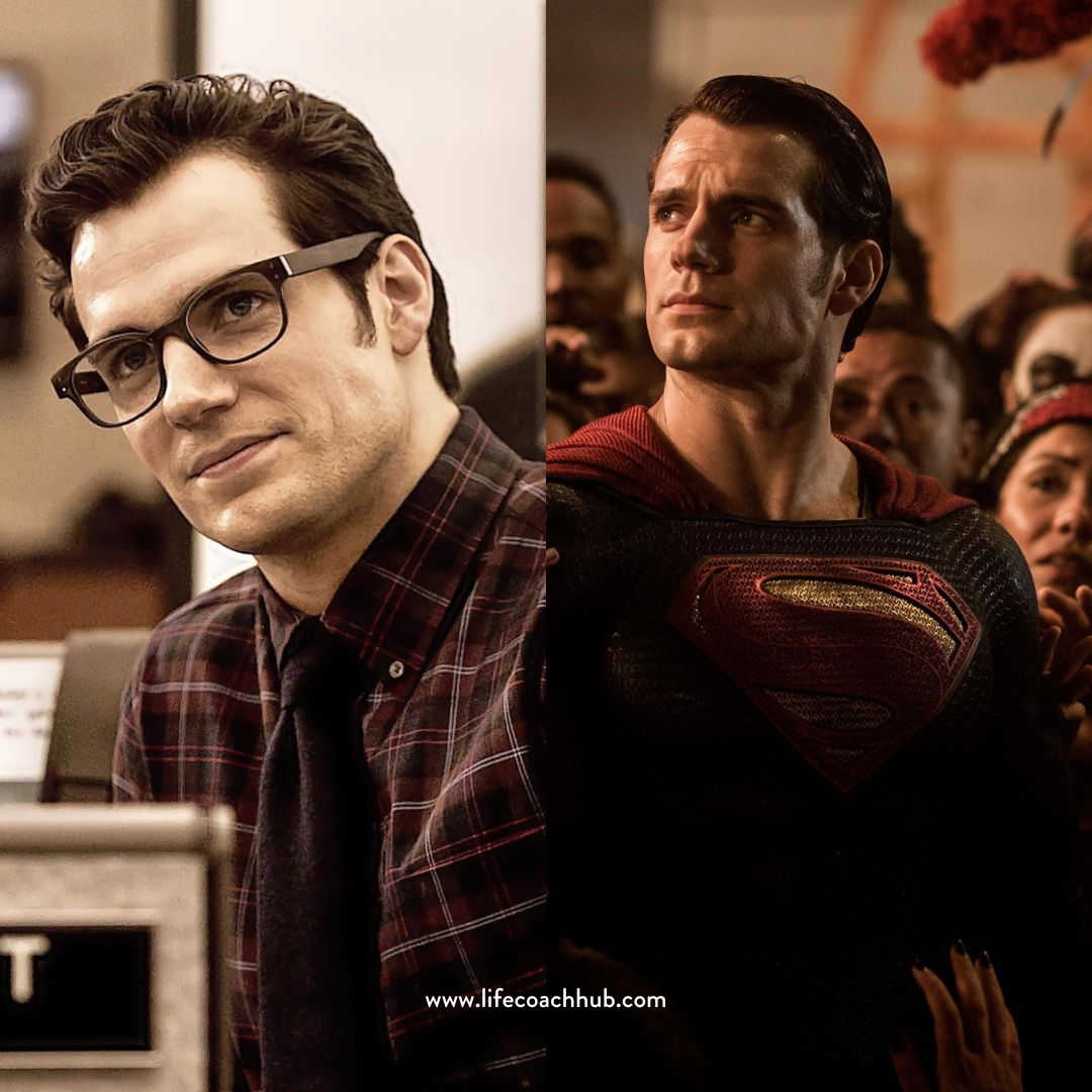 Superman in disguise with glasses, Clarke Kent, coaching tip