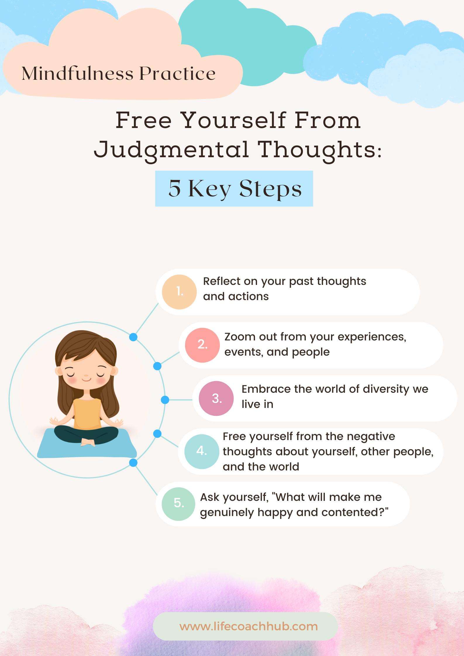 Mindfulness practice to break free from judgmental thoughts