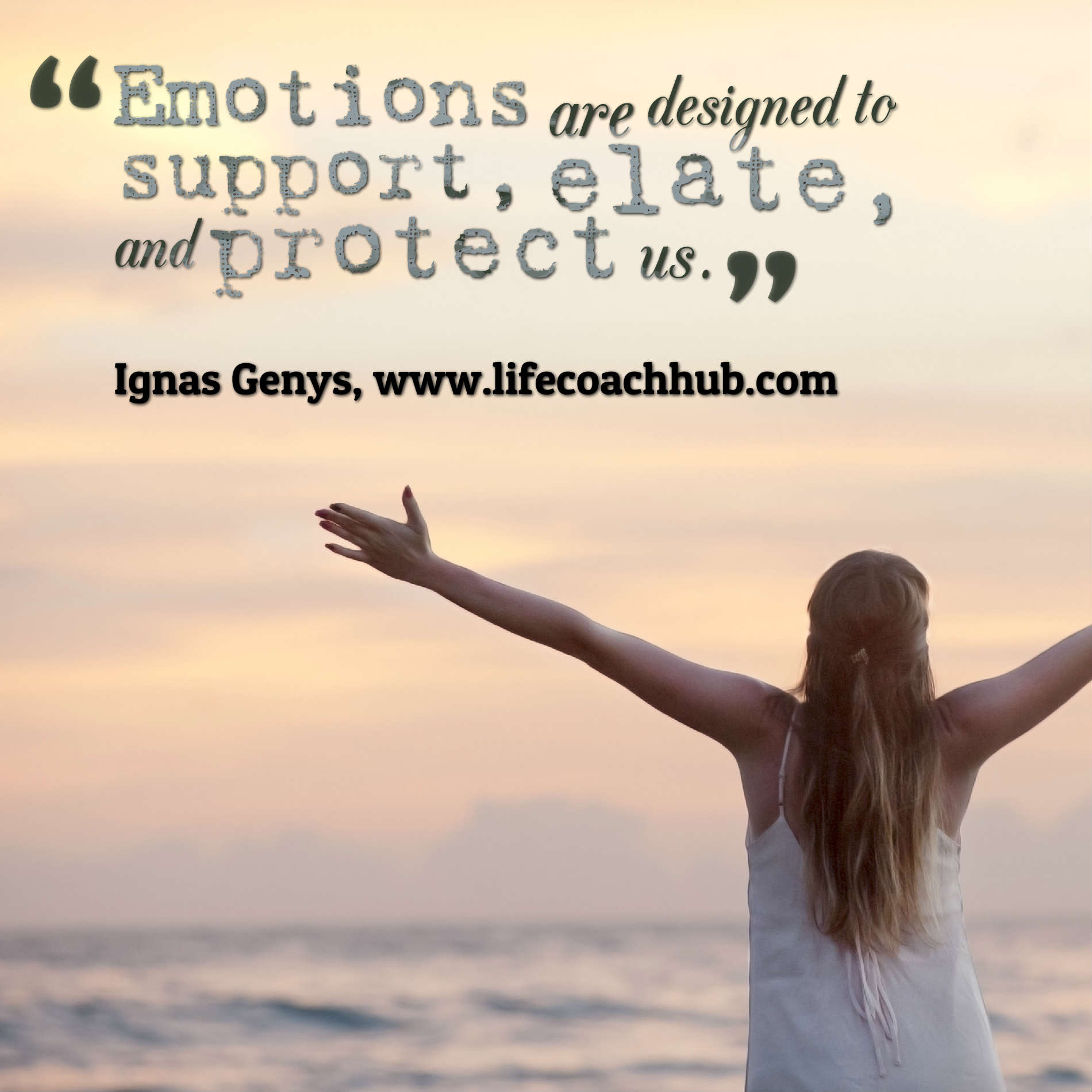 Emotions are designed to support elate protect
