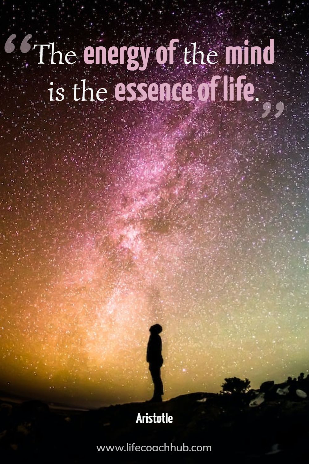 The energy of the mind is the essence of life. Aristotle Coaching Quote