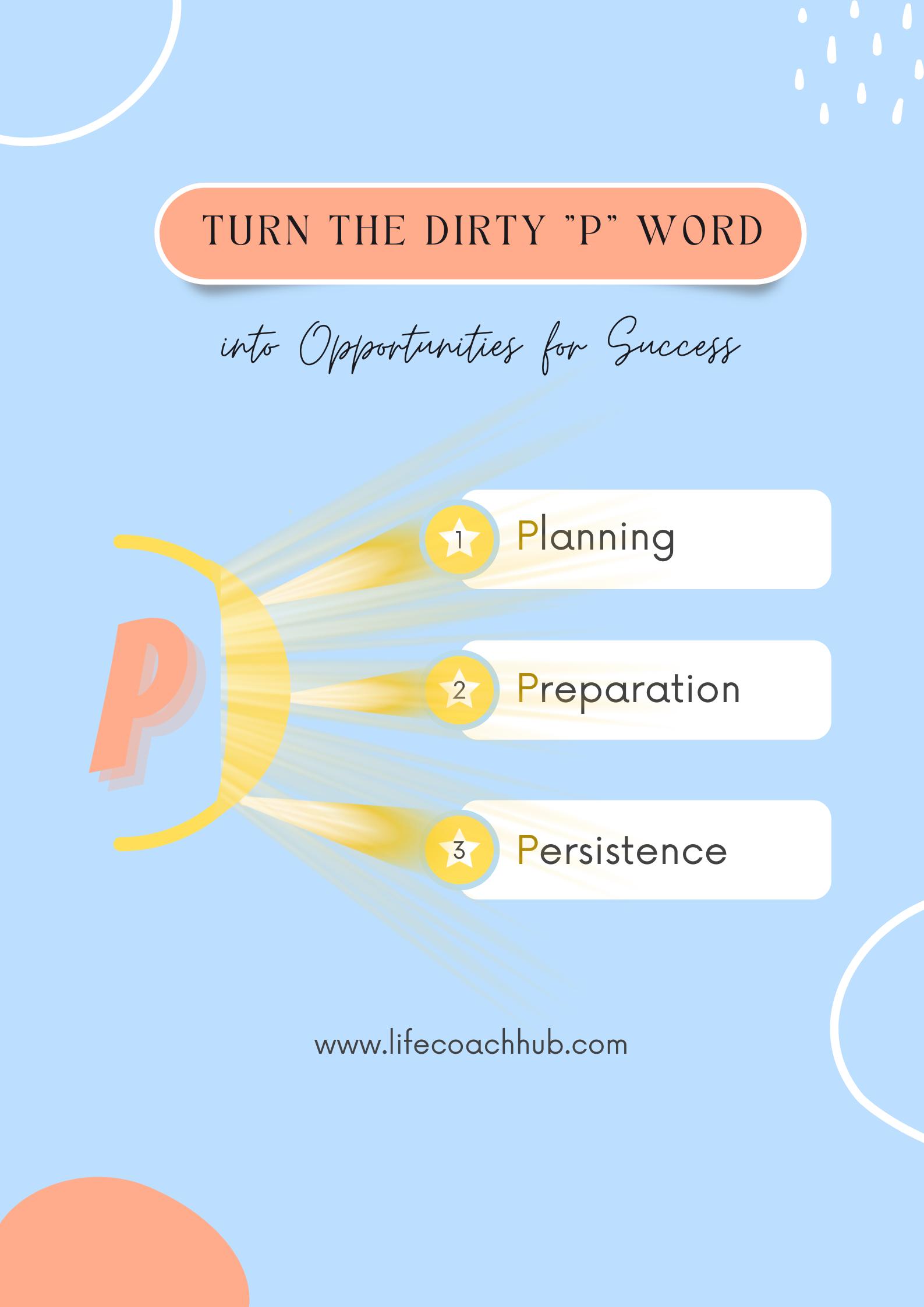 Turn the dirty p word to success