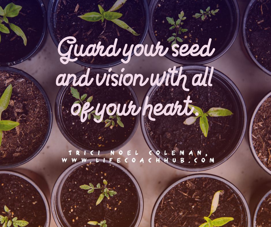 Guard your seed and vision