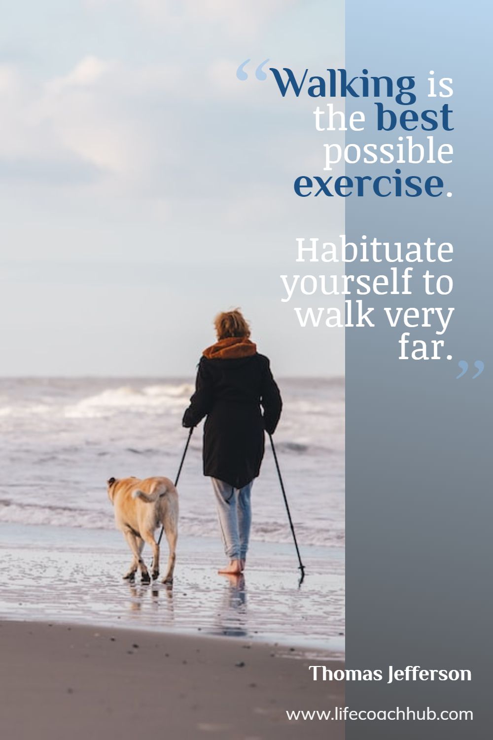 Walking is the best possible exercise. Habituate yourself to walk very far. Thomas Jefferson Coaching Quote