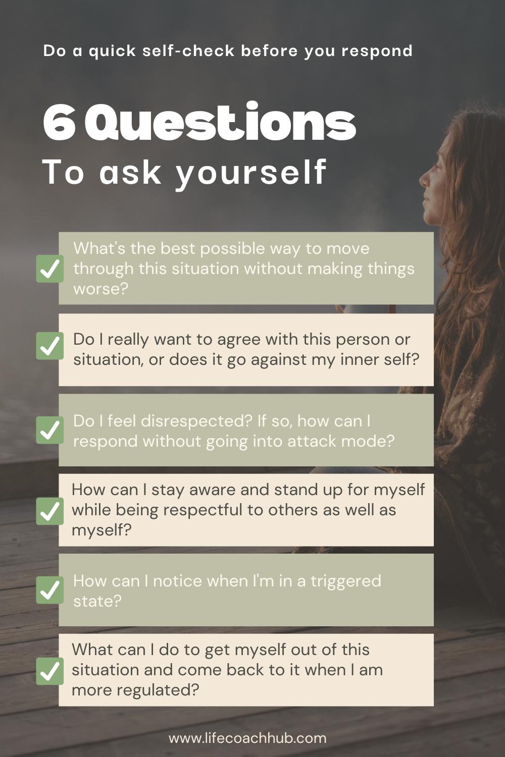 6 Questions To ask yourself
