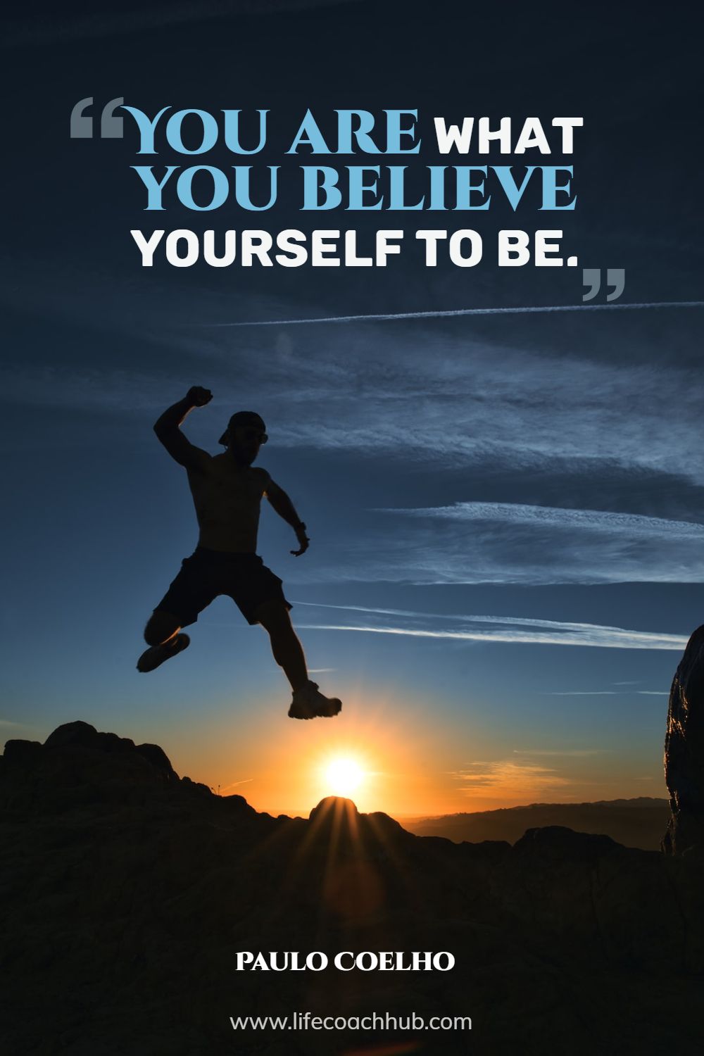 You are what you believe yourself to be. Paulo Coelho Coaching Quote
