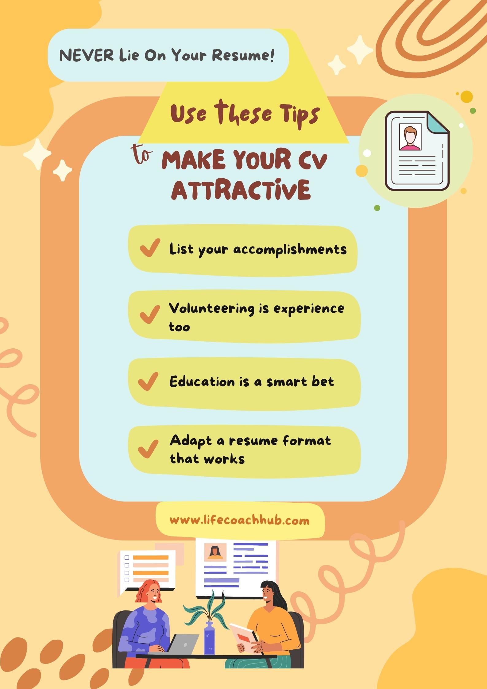 Tips to make you CV attractive