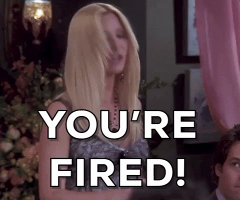 You're Fired gif