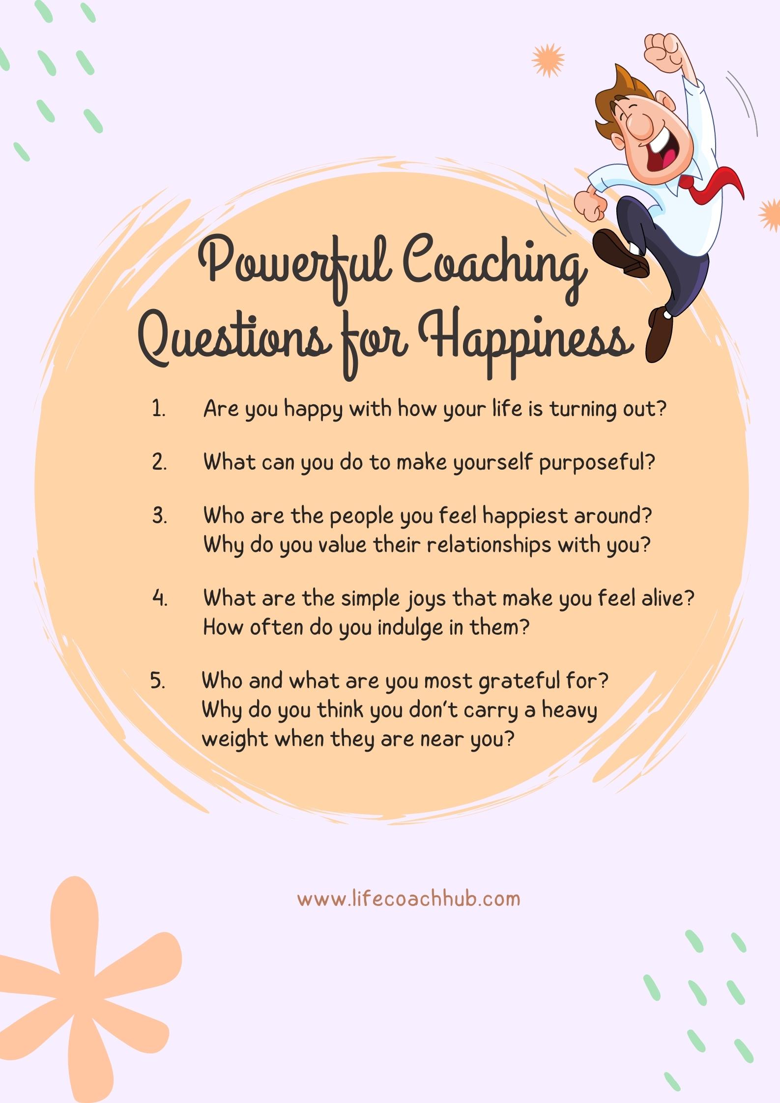 coaching questions for happiness