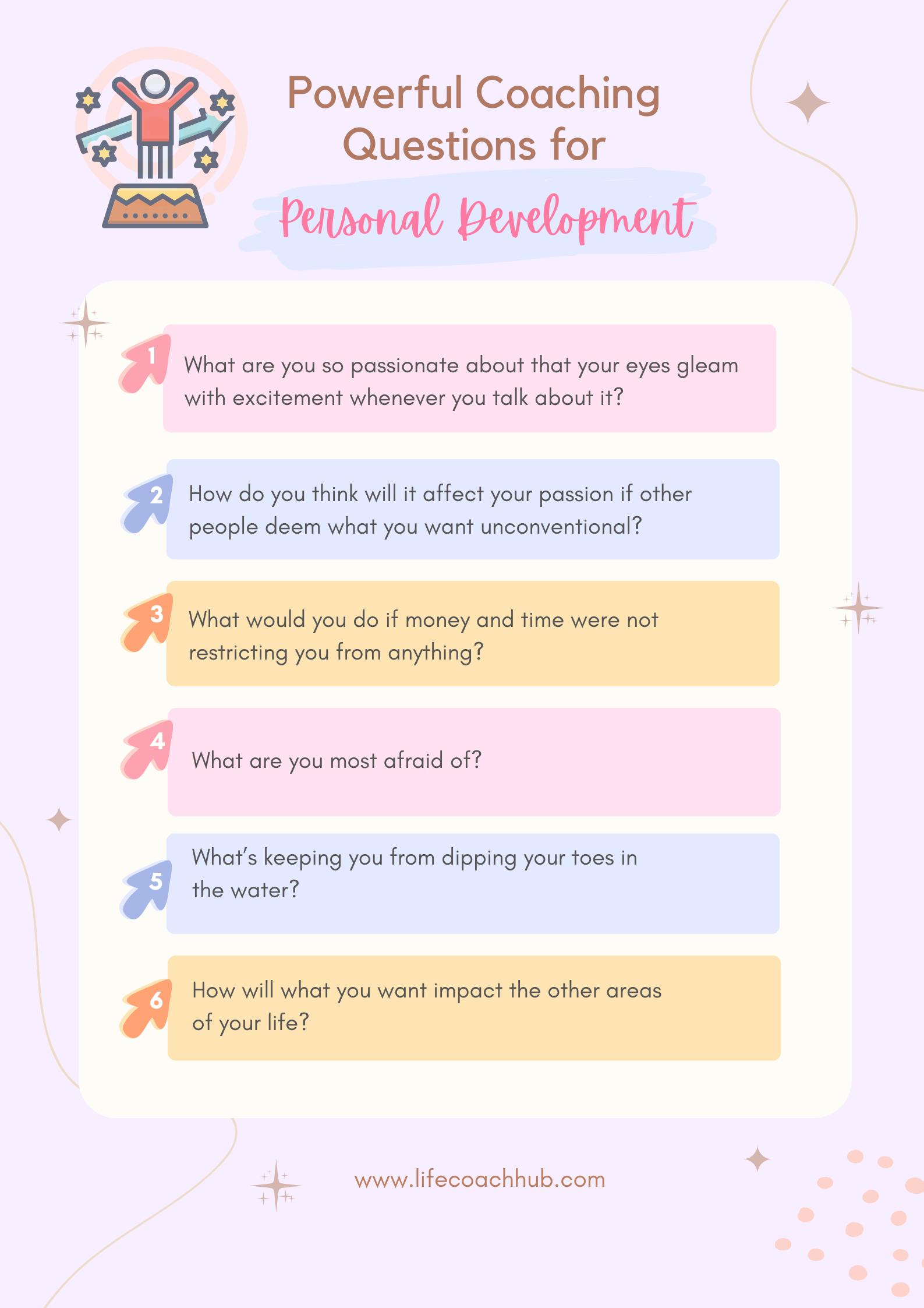 coaching questions for personal development