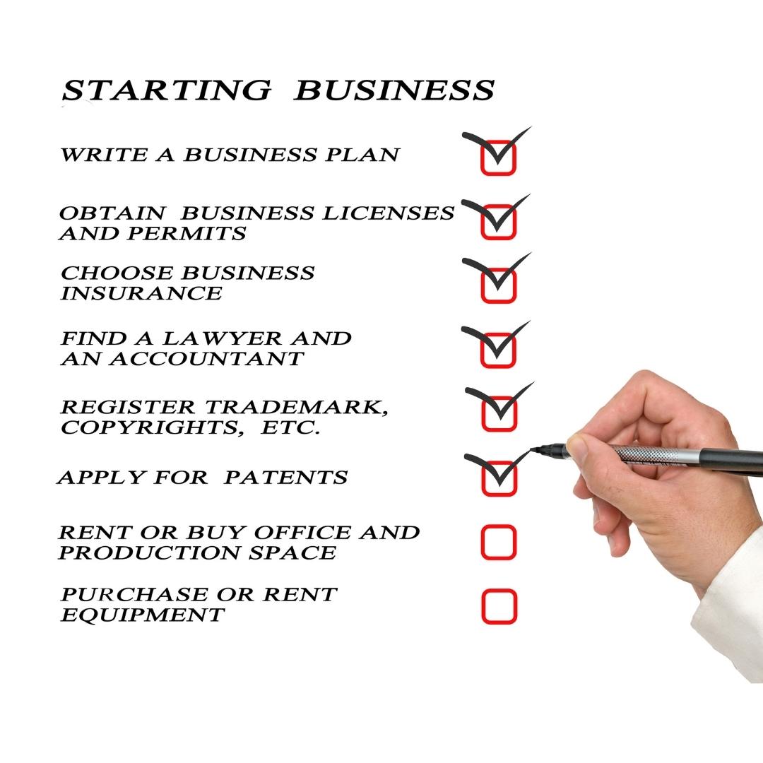 checklist on starting a business