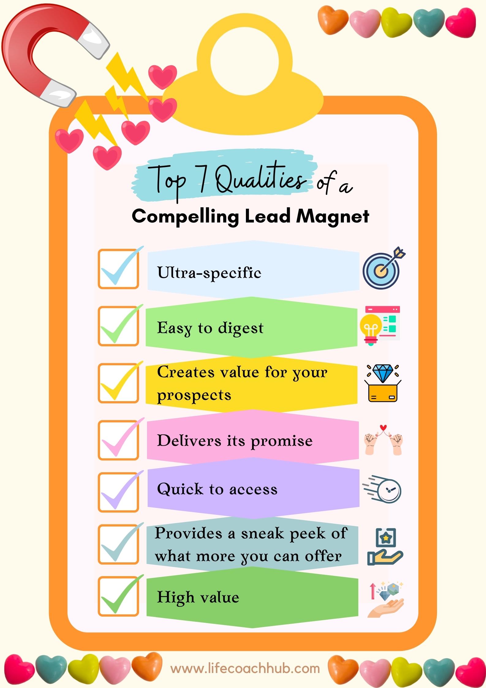 Qualities of a lead magnet