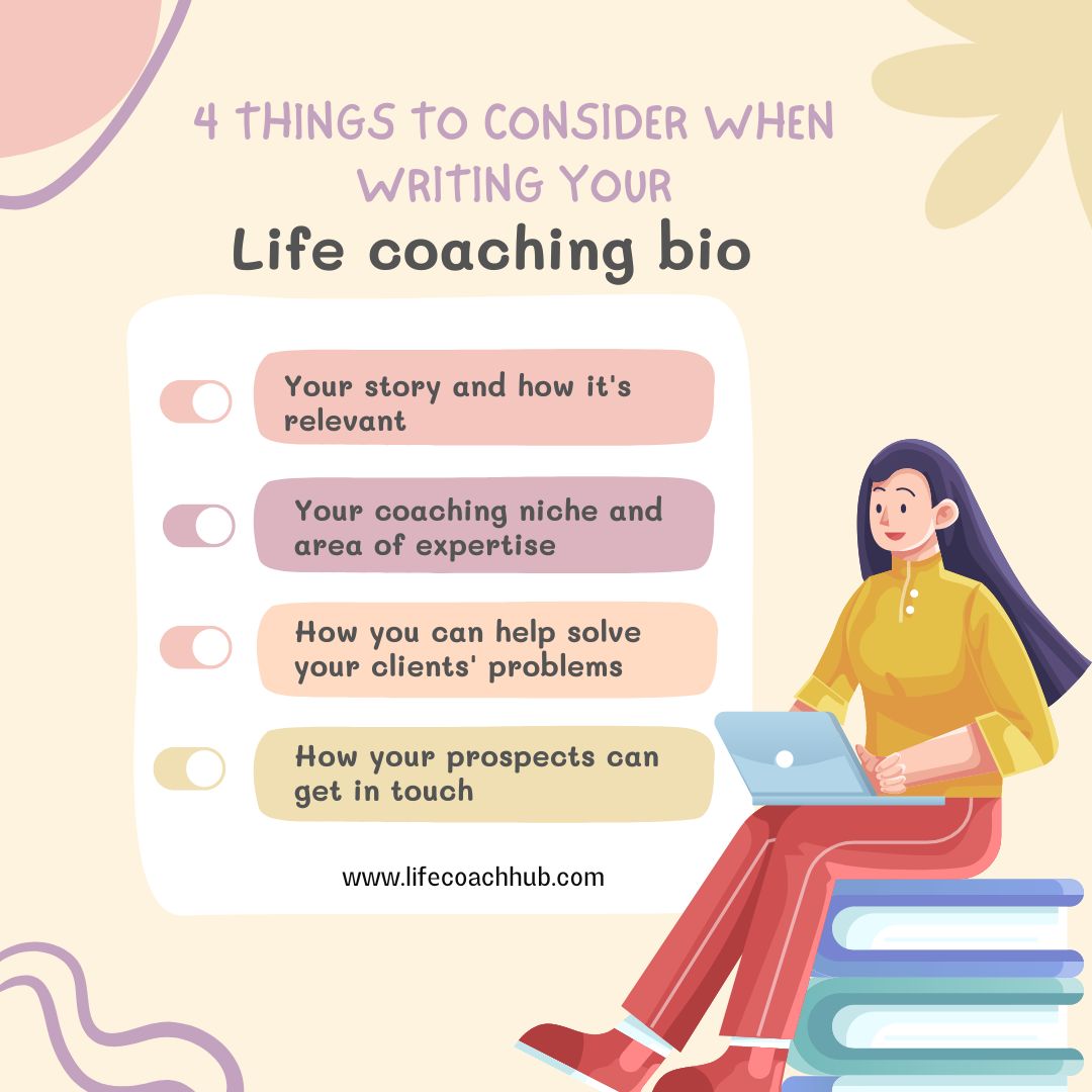 Things to remember when writing your life coaching bio