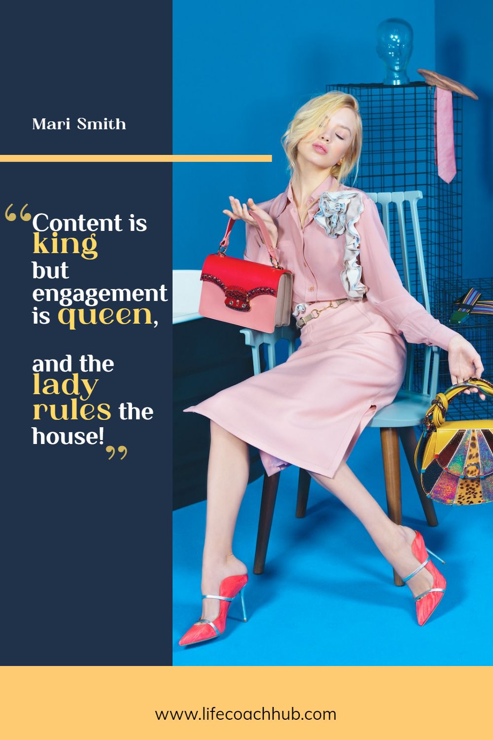 Content is king but engagement is queen, and the lady rules the house! Mari Smith Coaching Quote