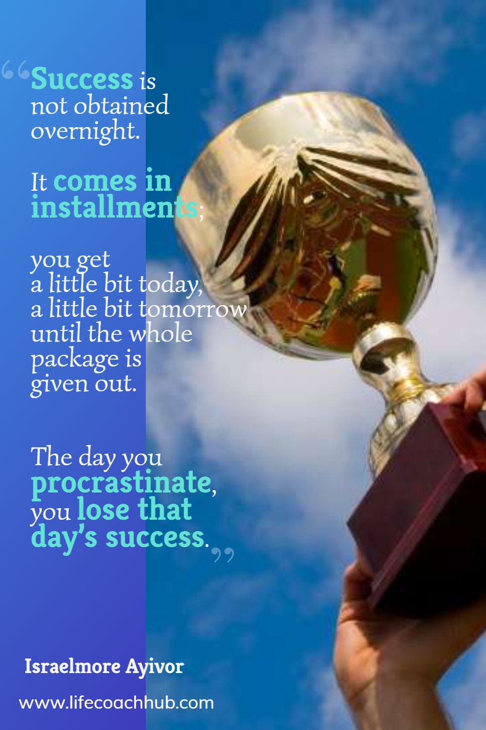 Procrastination coach quote