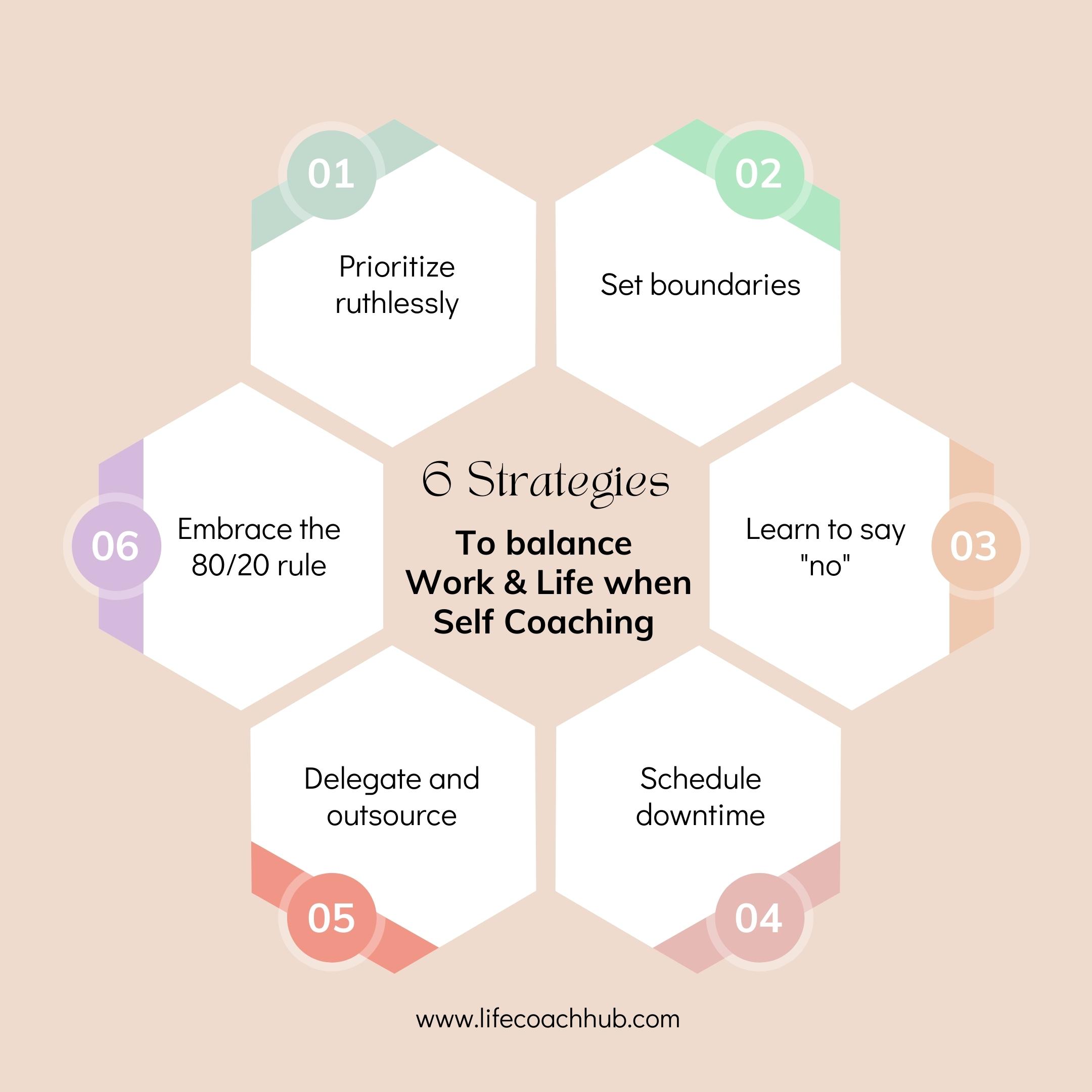 6 Strategies to balance work & life when self coaching