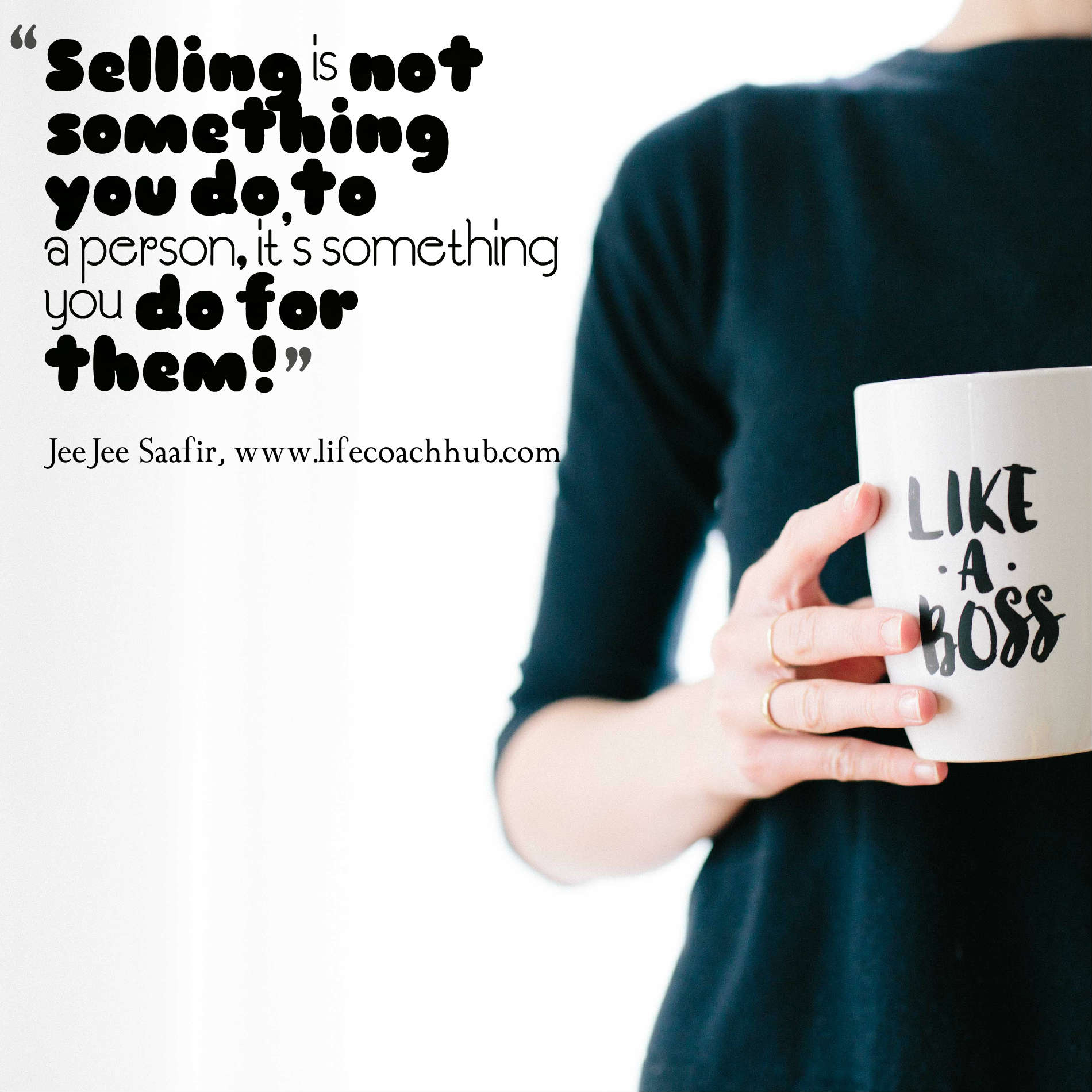 Selling is not Something you do to a Person