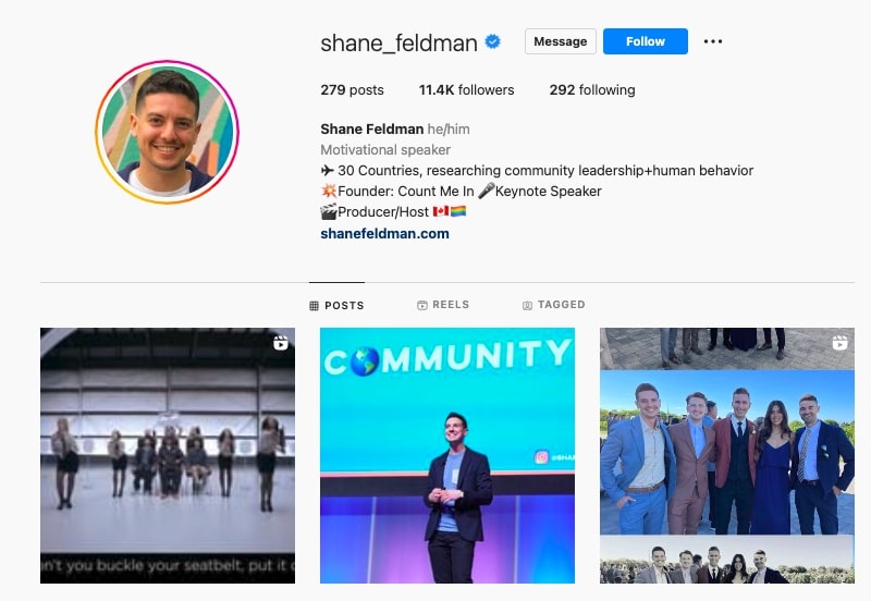 Shane Feldman, motivation speaker, best life coaches on Instagram, coaching tip