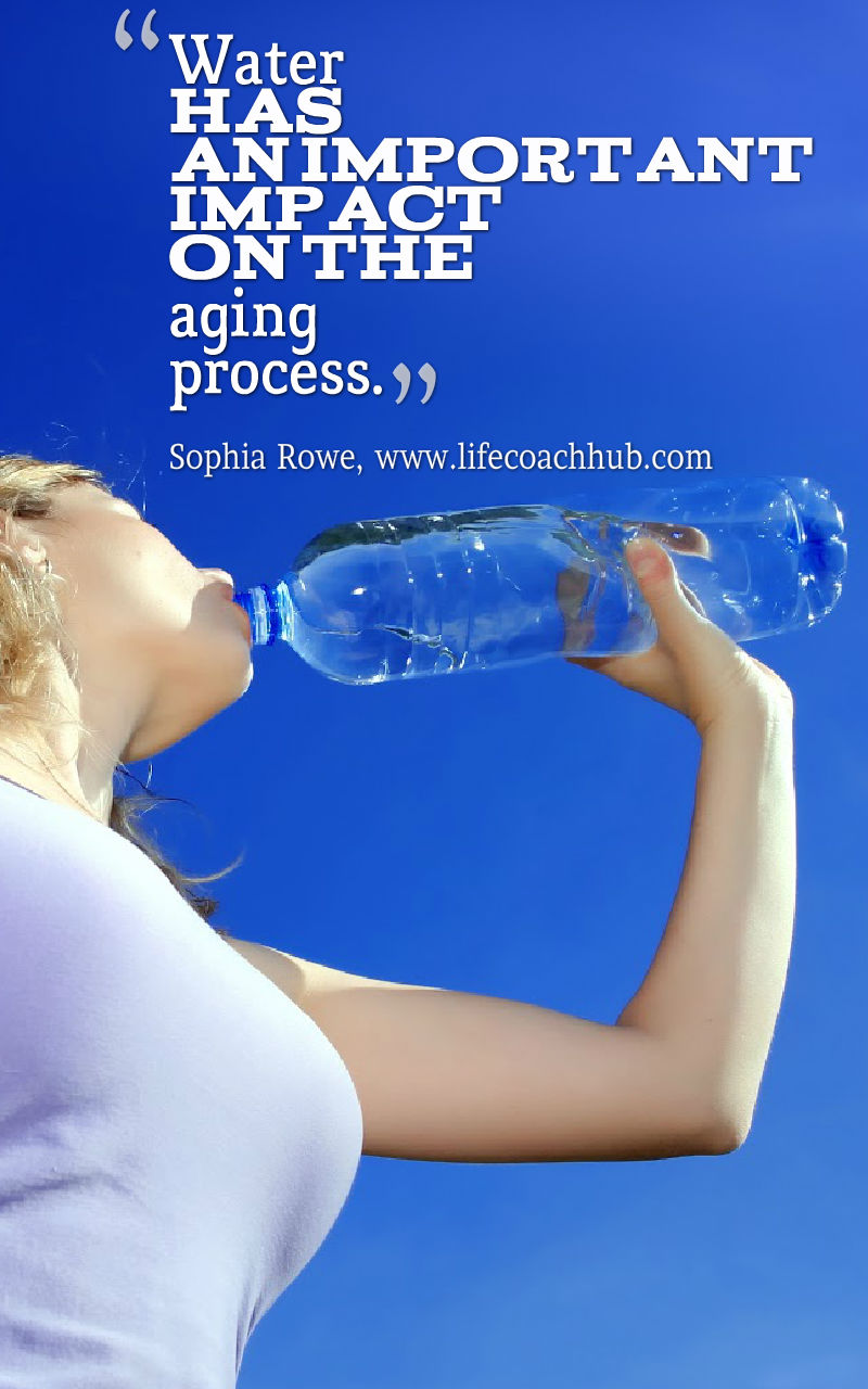 Water impacts the aging process