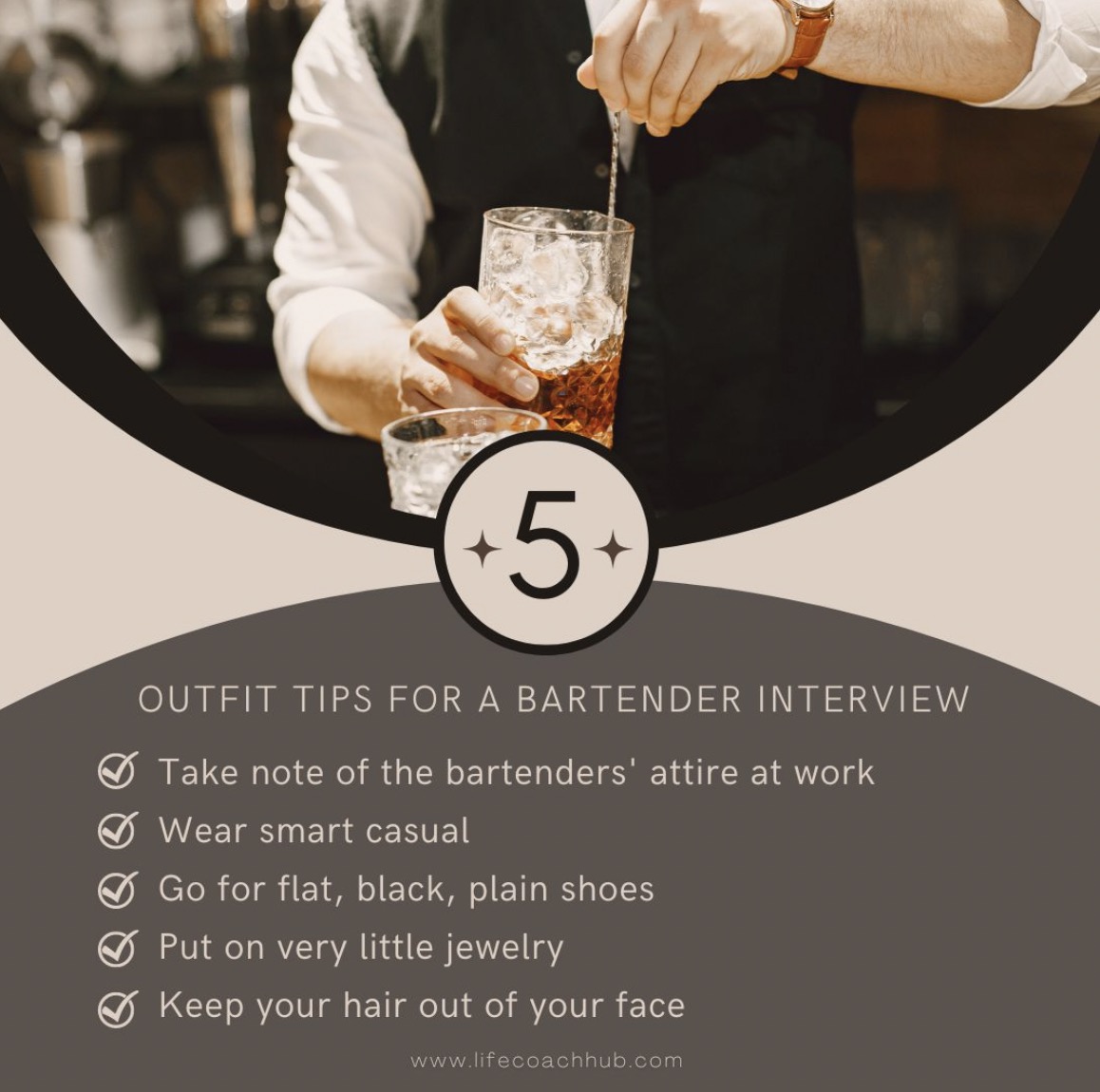 What to wear to a bartending interview checklist career coaching